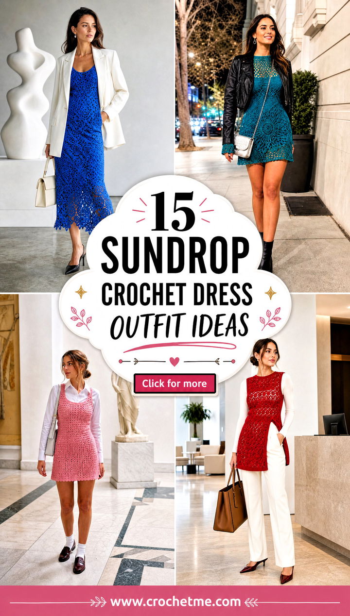15 sundrop crochet dress outfit ideas - 15 sundrop crochet dress outfit ideas