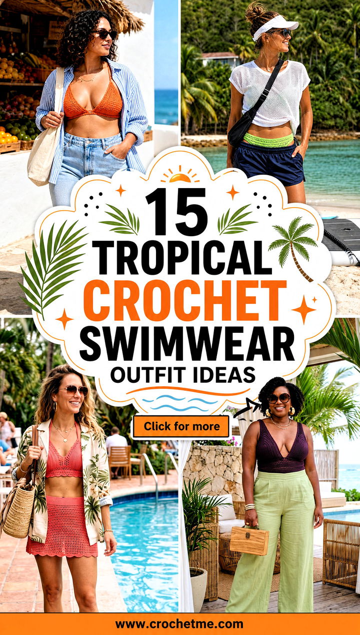 15 tropical crochet swimwear outfit ideas - 15 tropical crochet swimwear outfit ideas