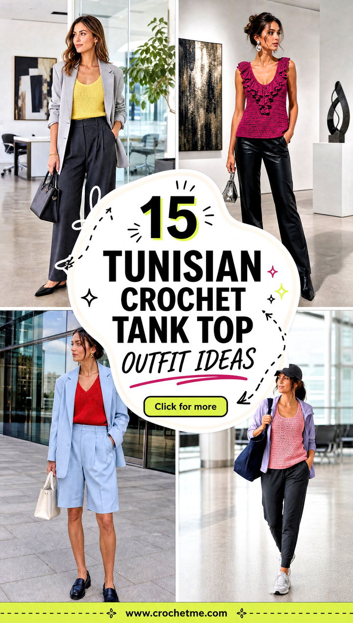 15 tunisian crochet tank top outfit ideas - 15 tunisian crochet tank top outfit ideas