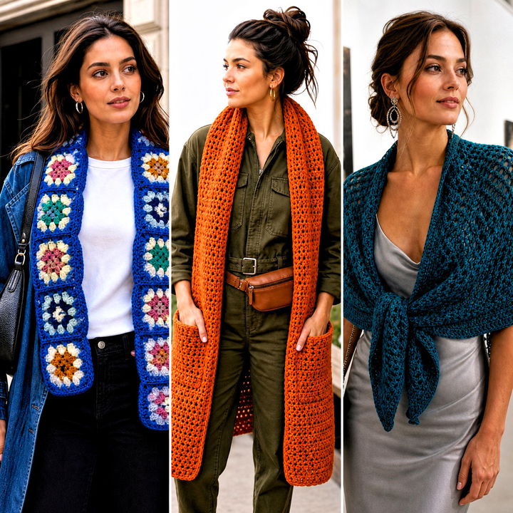 15 Unusual Crochet Scarf Outfit Ideas for Creative Winter Style