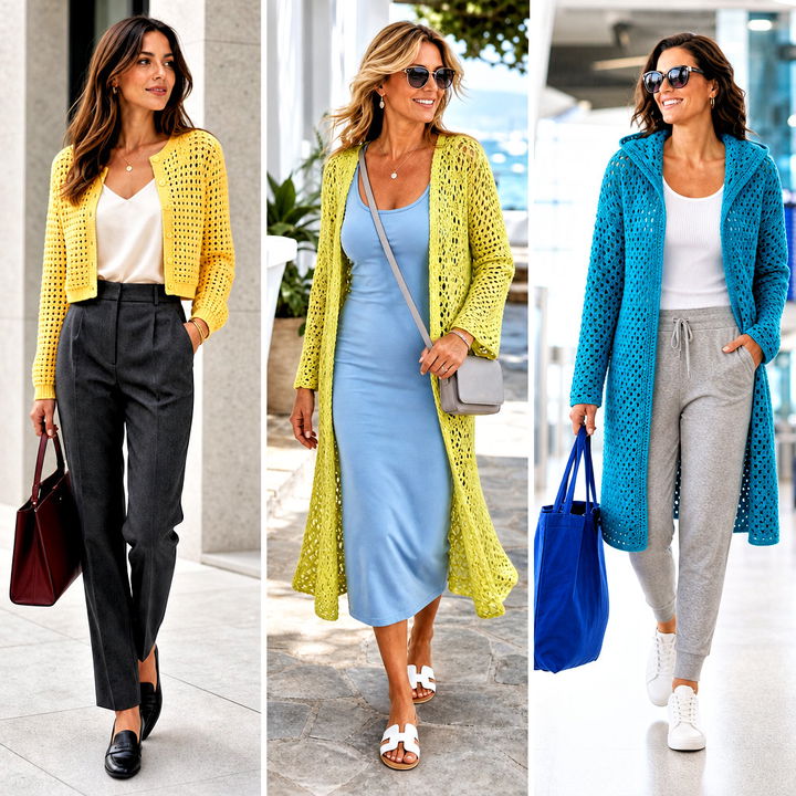15 very easy crochet cardigan outfit ideas