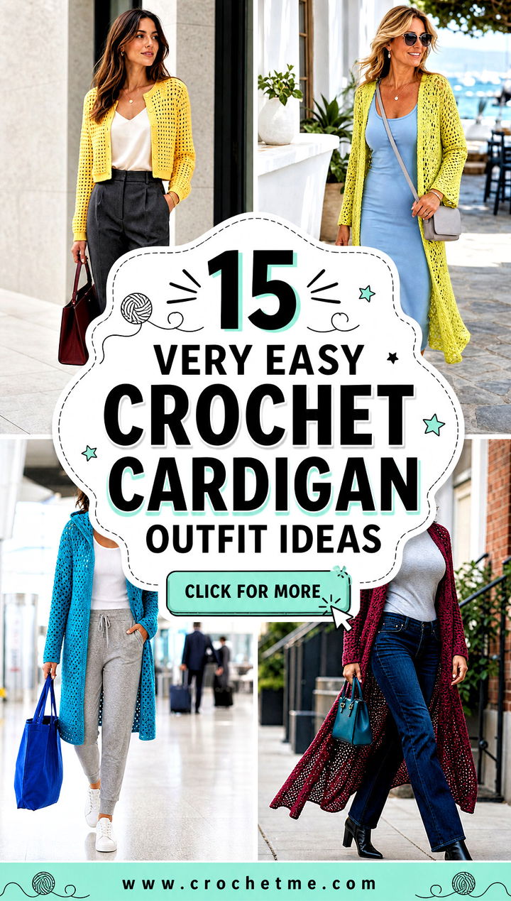 15 very easy crochet cardigan outfit ideas - 15 very easy crochet cardigan outfit ideas