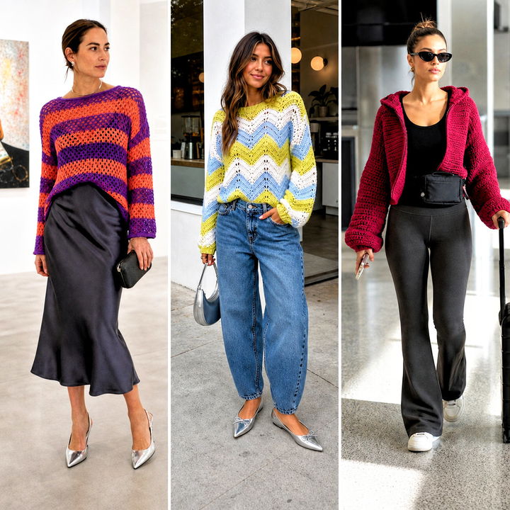 15 Vibrant Crochet Sweater Design Outfit Ideas to Try