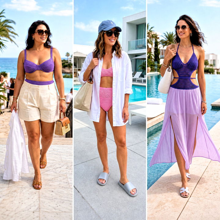 15 Vibrant Crochet Swimwear Outfit Ideas for Summer