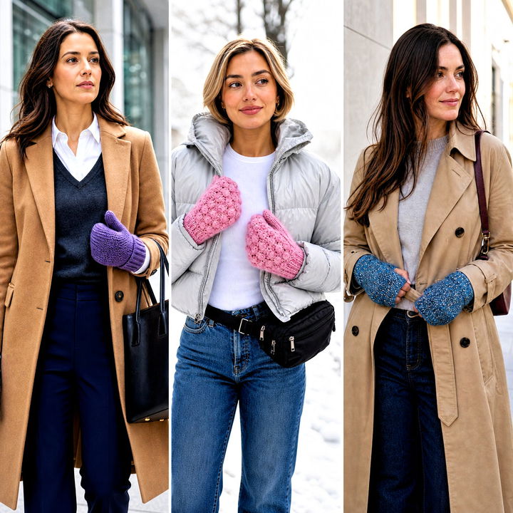 15 Vintage Crochet Mitten Outfit Ideas for Winter Style