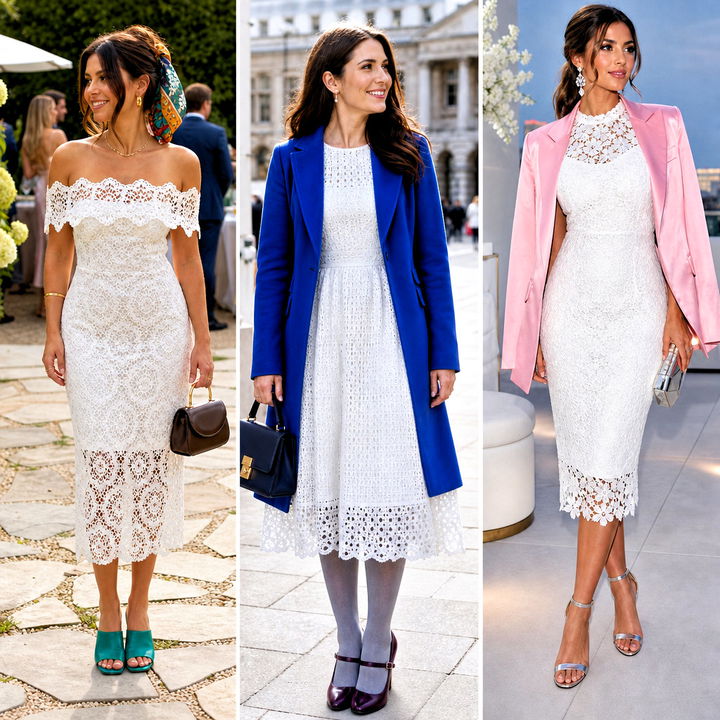 15 White Lace Crochet Dress Outfit Ideas for Romantic Style