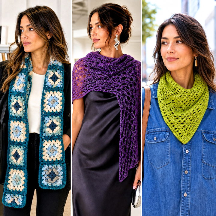 15 Wool Ease Crochet Scarf Outfit Ideas for Cozy Days
