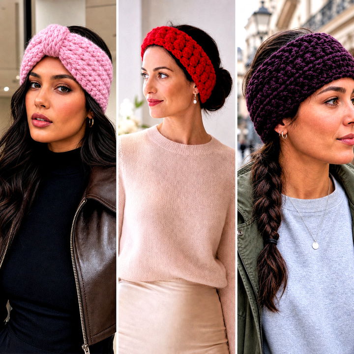 15 Wool Ease Thick and Quick Crochet Headband Outfit Ideas