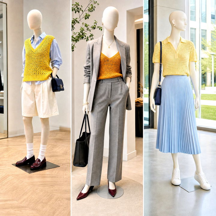 15 Yellow Crochet Top on Mannequin Outfit Ideas to Inspire You