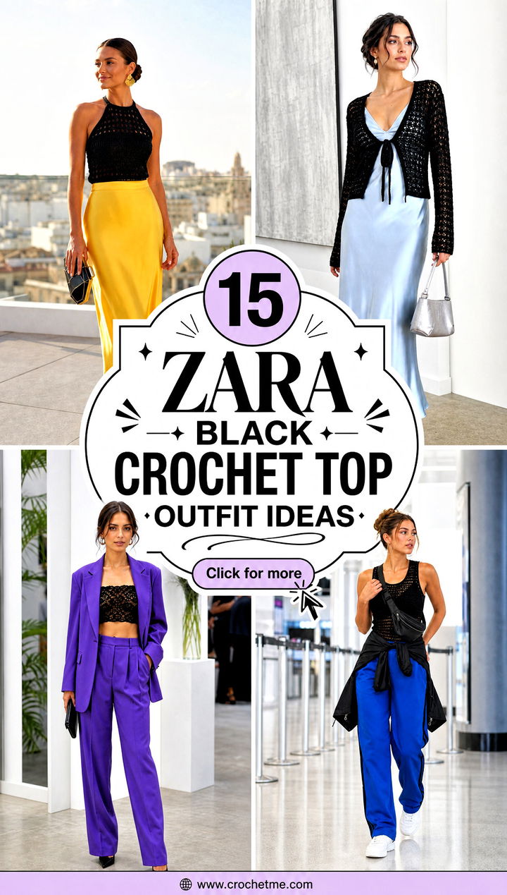 15 zara black crochet top outfit ideas - 15 zara black crochet top outfit ideas