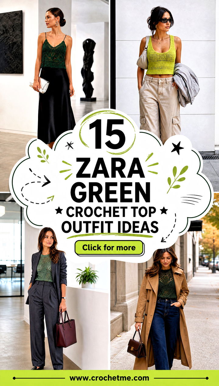 15 zara green crochet top outfit ideas - 15 zara green crochet top outfit ideas