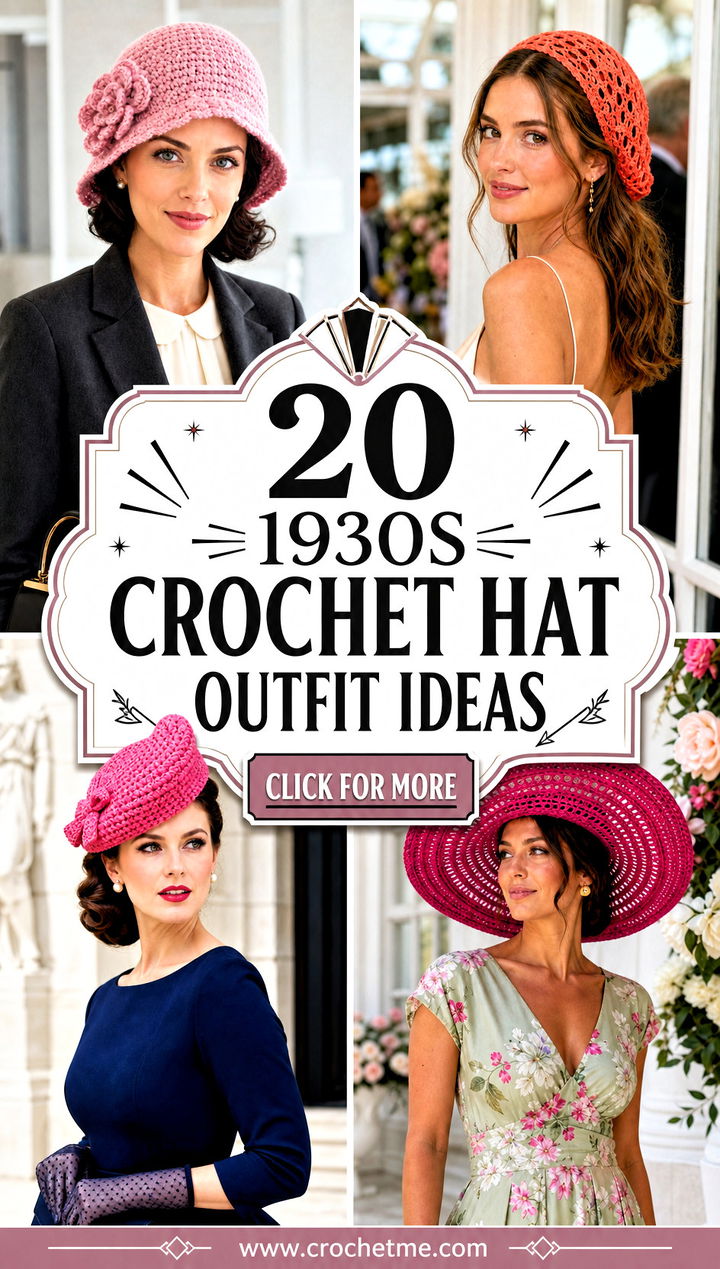 20 1930s crochet hat outfit ideas - 20 1930s crochet hat outfit ideas