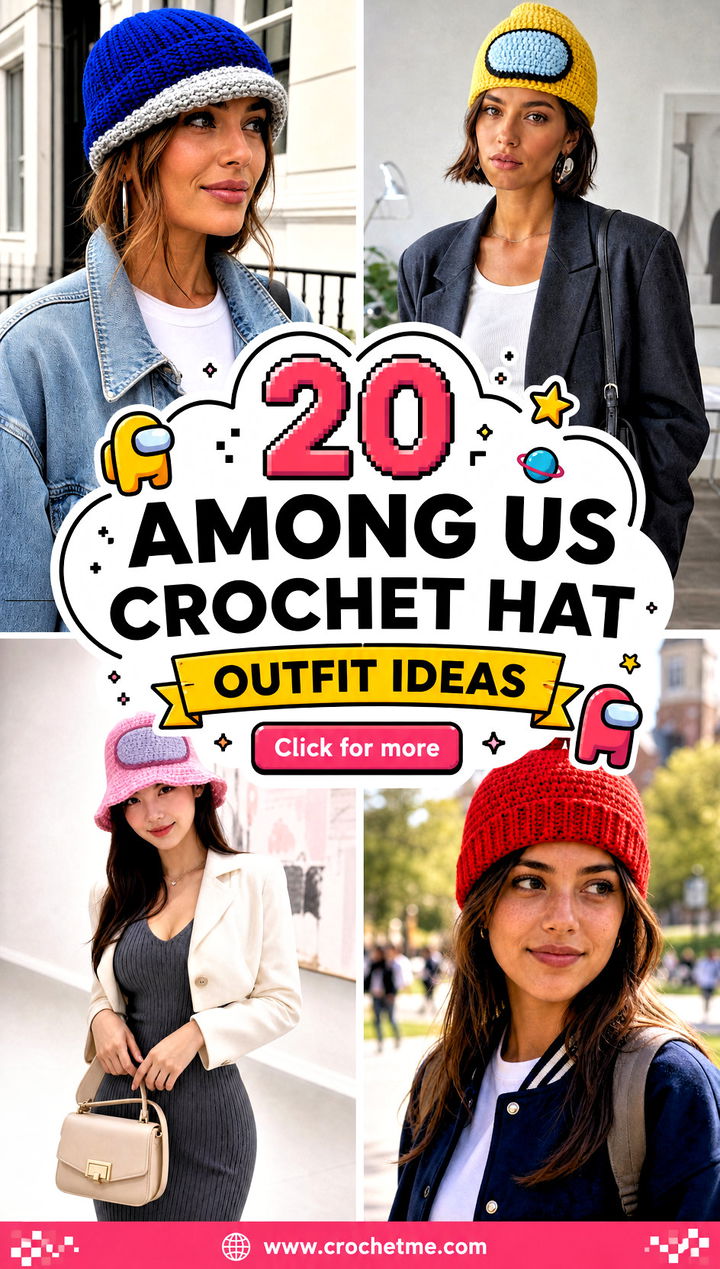 20 Among Us Crochet Hat outfit ideas - 20 Among Us Crochet Hat outfit ideas