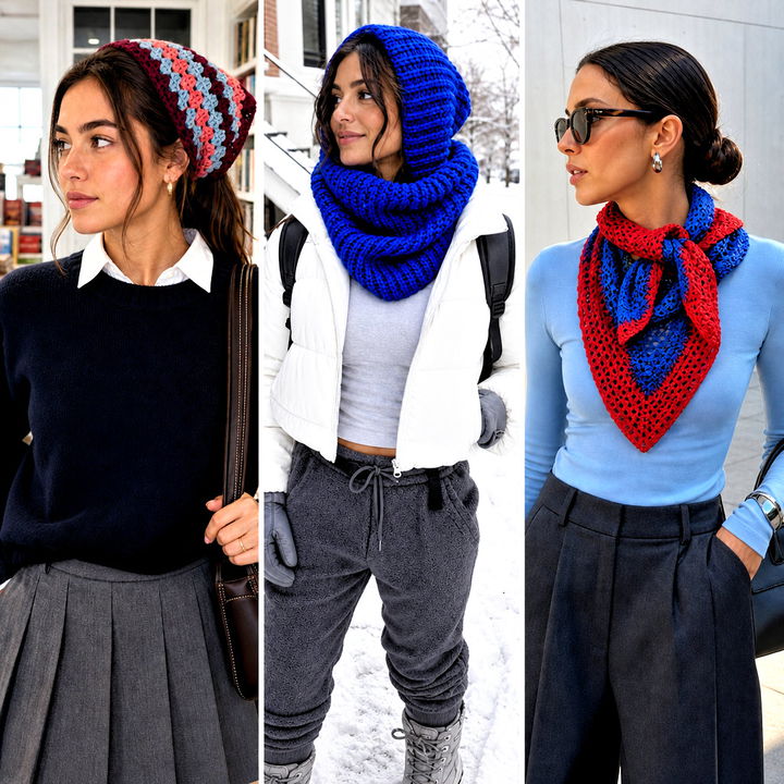 20 Bandana Crochet Scarf Outfit Ideas for Boho-Chic Style