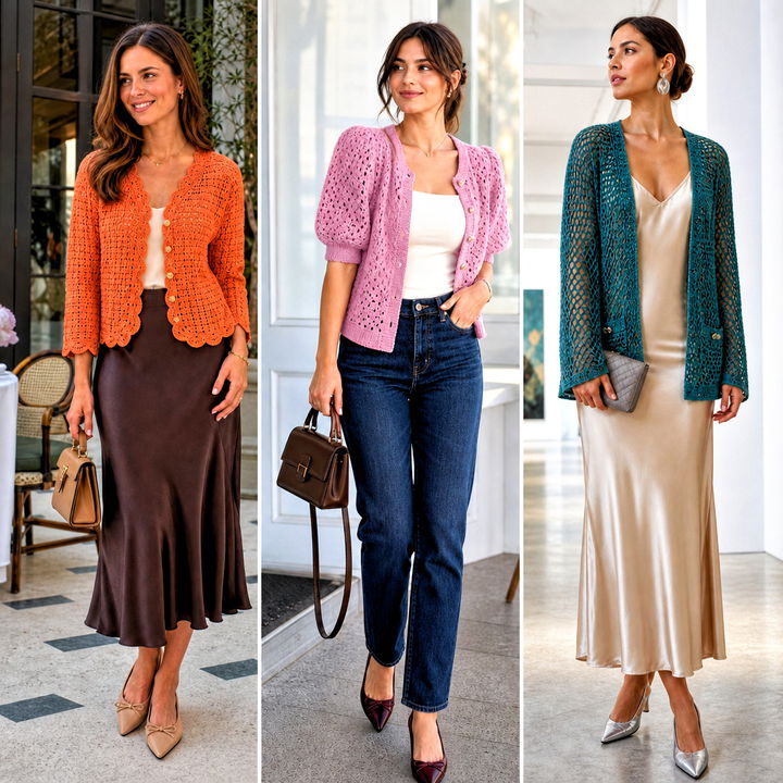 20 Chanel Crochet Cardigan Outfit Ideas for Elegant Layers