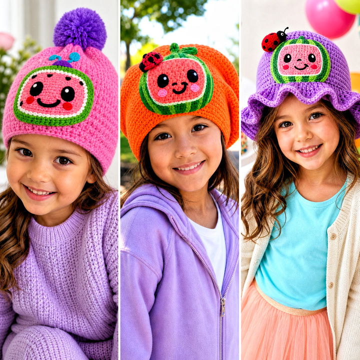 20 Cocomelon Crochet Hat Outfit Ideas for Playful Looks