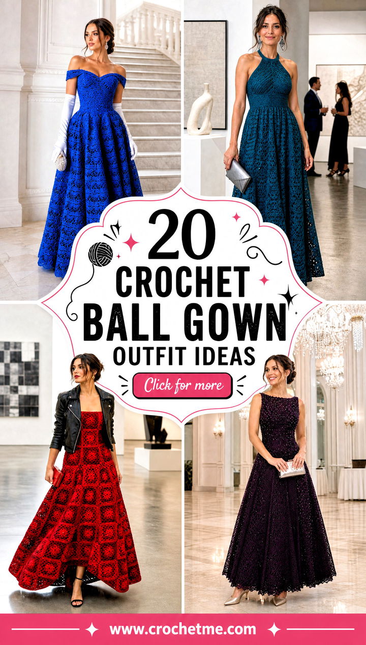 20 Crochet Ball Gown outfit ideas - 20 Crochet Ball Gown outfit ideas