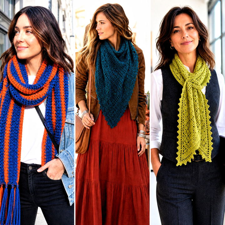 20 Crochet Bonfire Scarf Outfit Ideas for Cozy Outdoor Nights