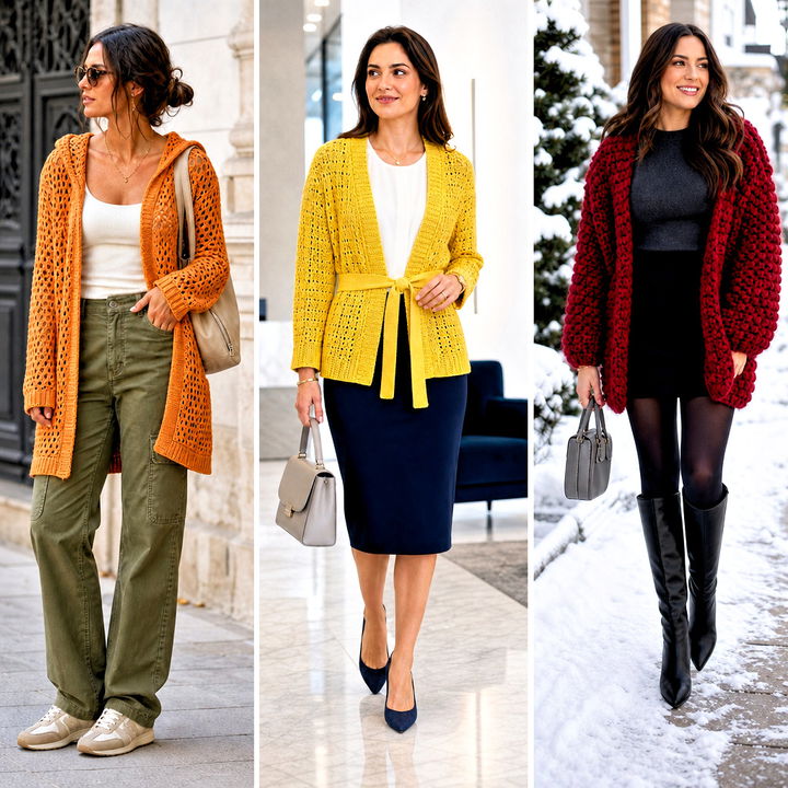 20 Crochet Cardigan for Women Sweater Coats Outfit Ideas