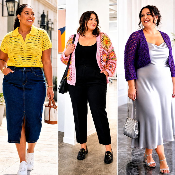 20 Crochet Clothes Plus Size Outfit Ideas for Confident Style