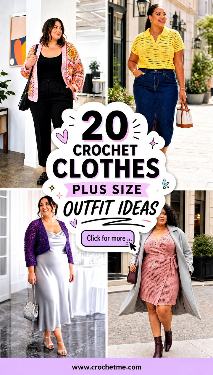 20 Crochet Clothes Plus Size outfit ideas - 20 Crochet Clothes Plus Size outfit ideas