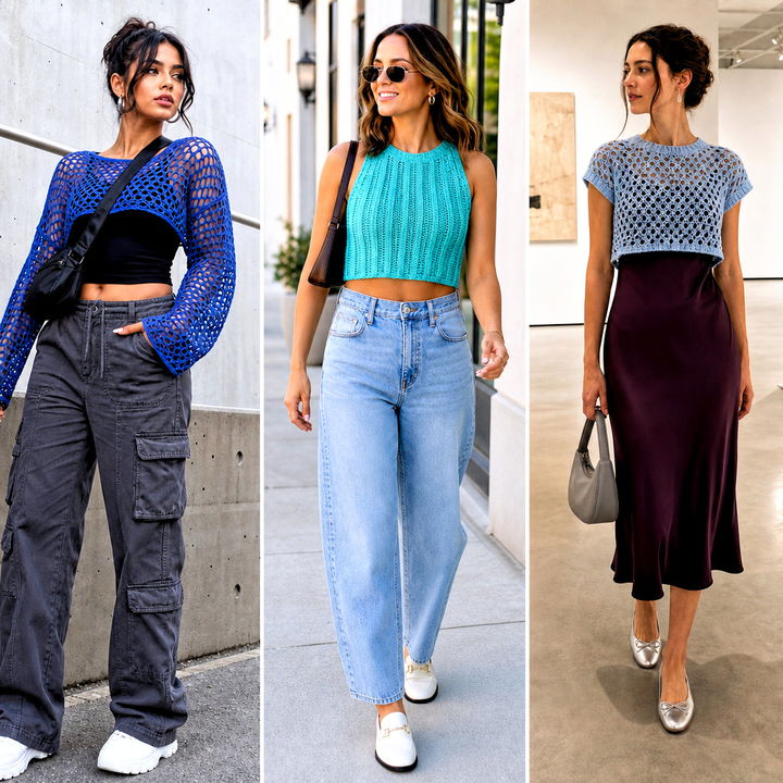 20 Crochet Crop Top Inspiration Outfit Ideas for Summer