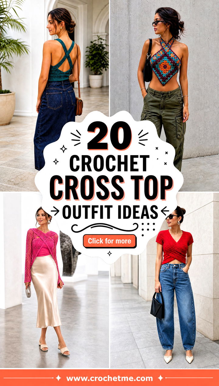 20 Crochet Cross Top outfit ideas - 20 Crochet Cross Top outfit ideas