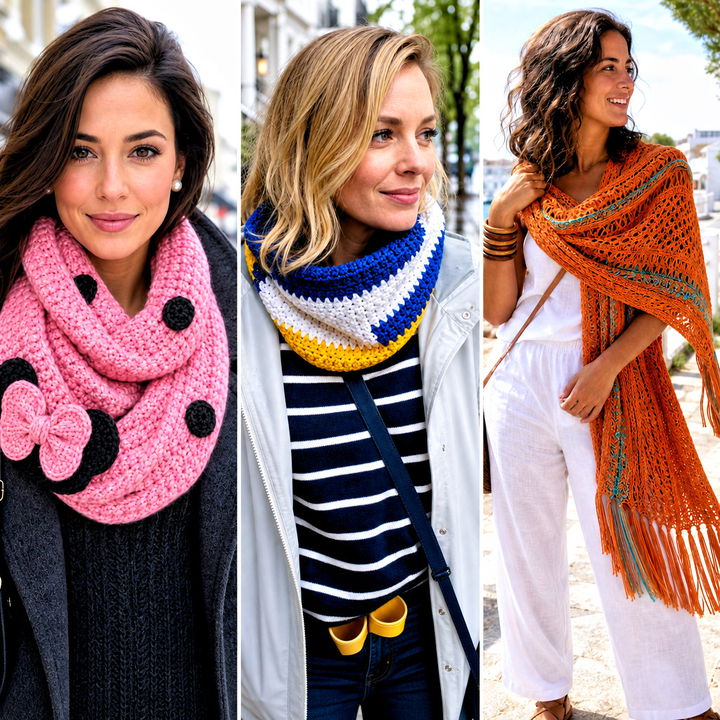 20 Crochet Disney Scarf Outfit Ideas for Magical Park Looks