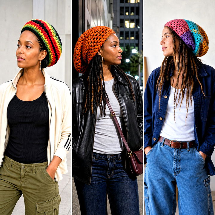 20 Crochet Dread Cap Outfit Ideas for Bold Everyday Style