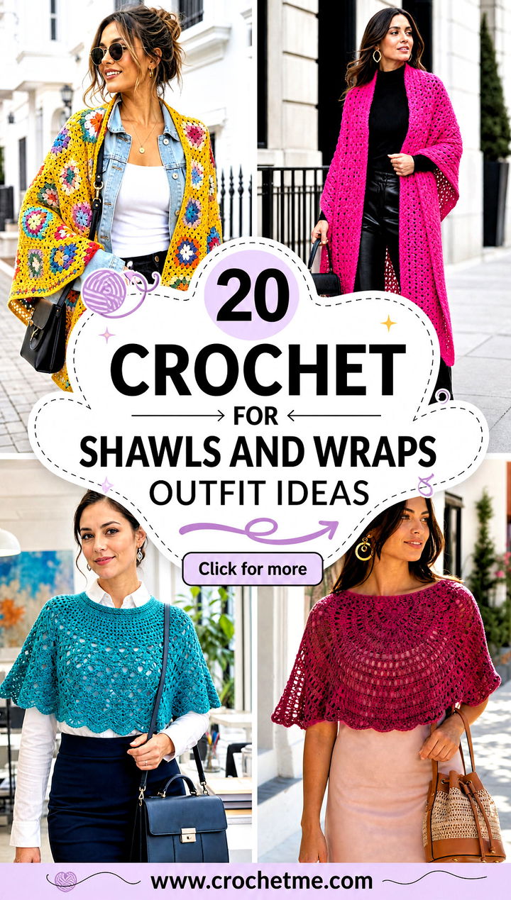 20 Crochet For Shawls And Wraps outfit ideas - 20 Crochet For Shawls And Wraps outfit ideas