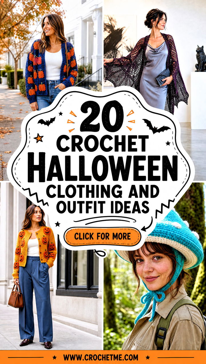 20 Crochet Halloween Clothing and outfit ideas - 20 Crochet Halloween Clothing and outfit ideas