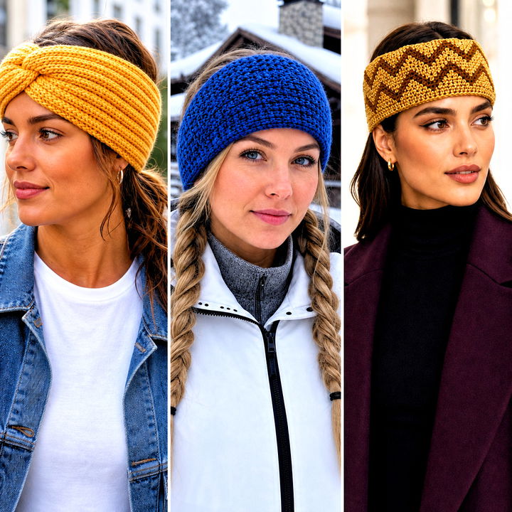 20 Crochet Headband Ear Warmer Outfit Ideas for Cozy Days