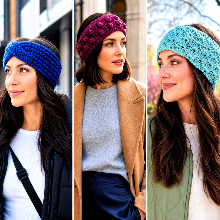 20 Crochet Headband Ear Warmers Outfit Ideas for Winter