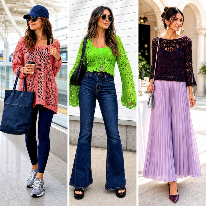 20 Crochet Holey Top Outfit Ideas for Breezy Summer Style