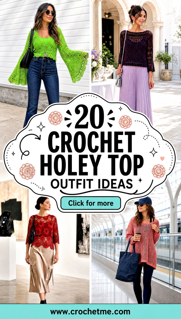 20 Crochet Holey Top outfit ideas - 20 Crochet Holey Top outfit ideas