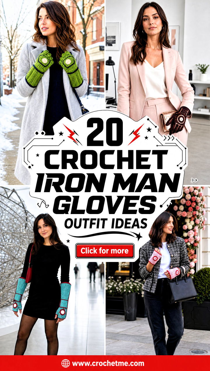 20 Crochet Iron Man Gloves outfit ideas - 20 Crochet Iron Man Gloves outfit ideas