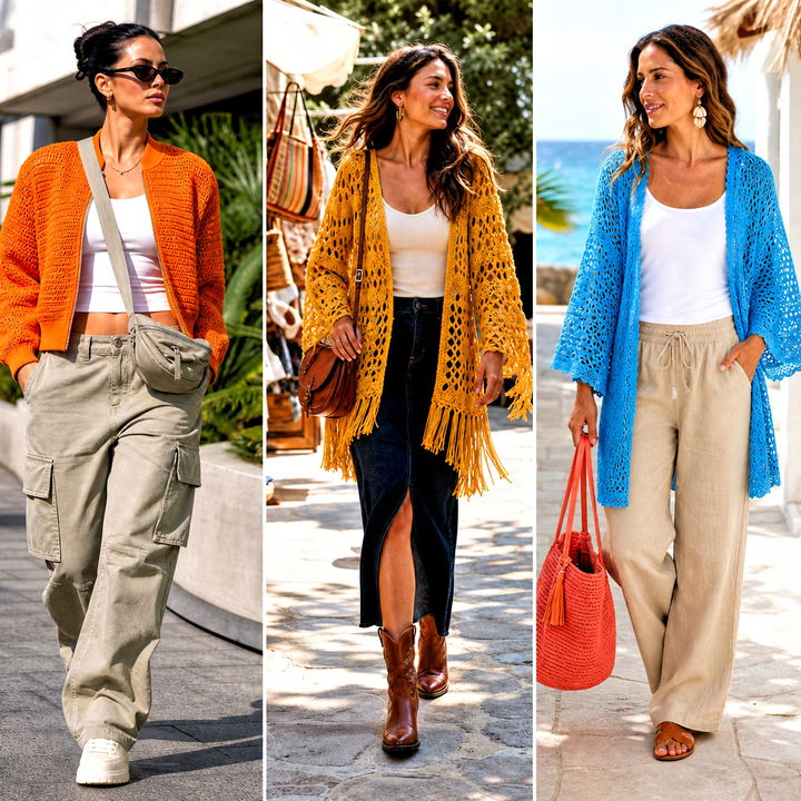 20 Crochet Ladies Jacket Outfit Ideas for Polished Layers
