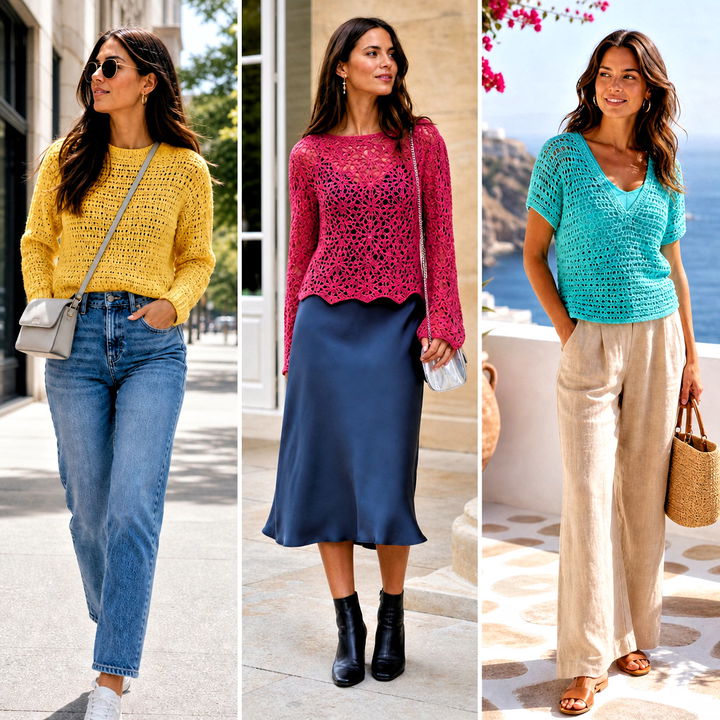 20 Crochet Ladies Sweater Outfit Ideas for Cozy Everyday Style