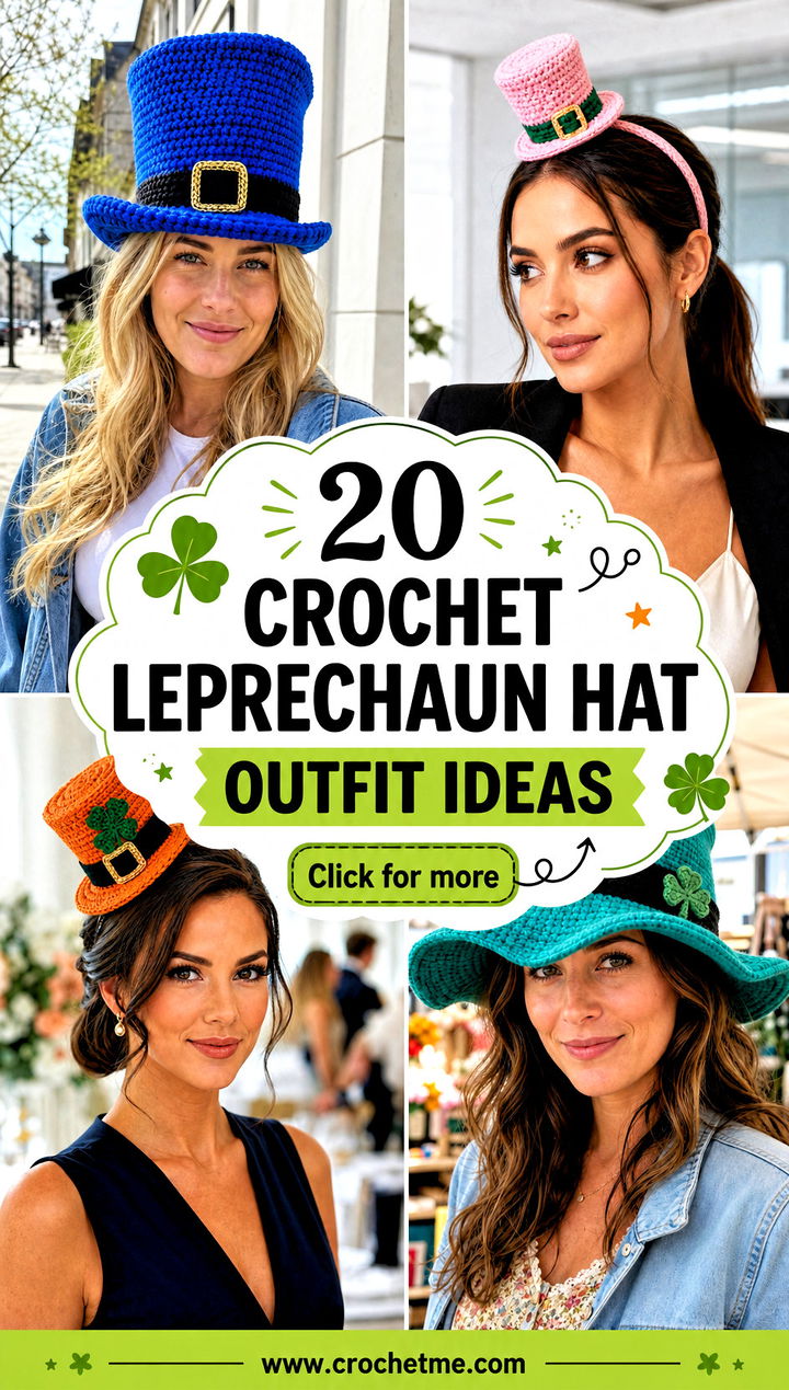 20 Crochet Leprechaun Hat outfit ideas - 20 Crochet Leprechaun Hat outfit ideas