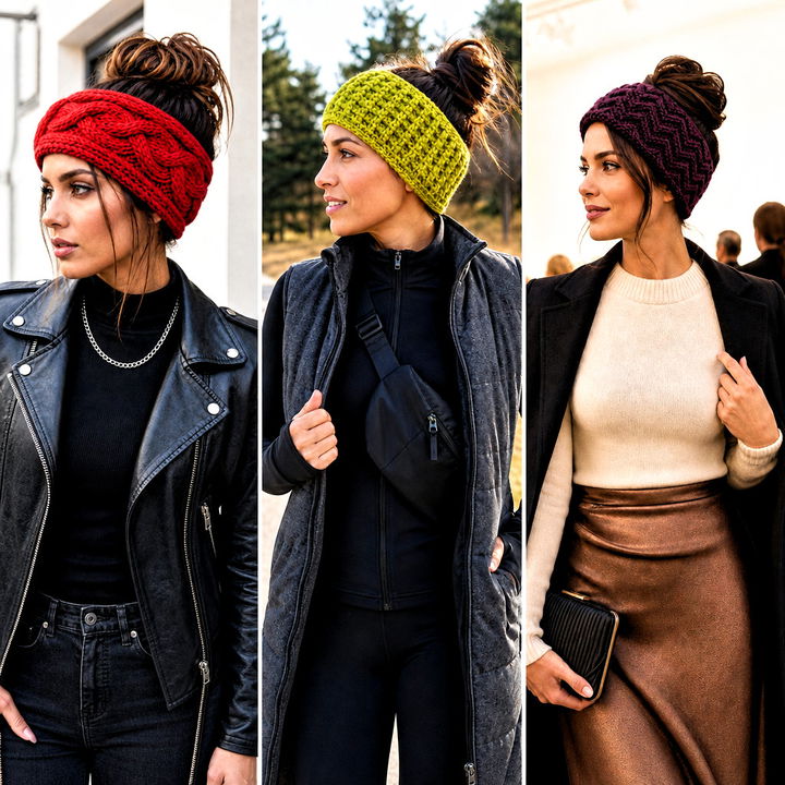 20 Crochet Messy Bun Ear Warmer Outfit Ideas for Cozy Winter Days