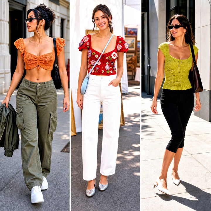 20 Crochet Milkmaid Top Outfit Ideas for Romantic Summer Style