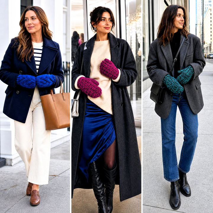 20 Crochet Mittens Bulky Yarn Outfit Ideas for Cozy Winter Style