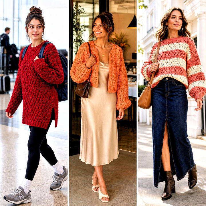 20 Crochet Puff Stitch Sweater Outfit Ideas for Cozy Style