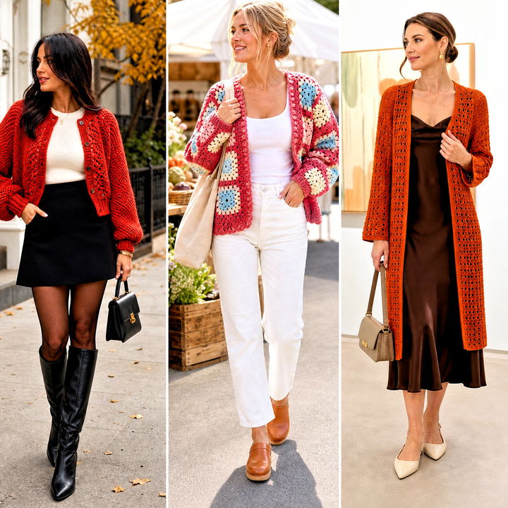 20 Crochet Sally Cardigan Outfit Ideas for Cozy Layering