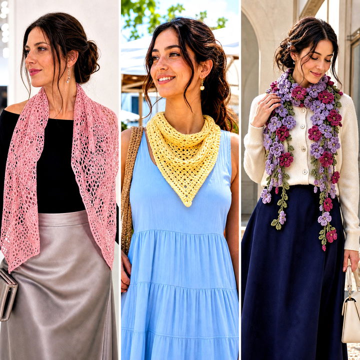 20 Crochet Scarf for Beginners Outfit Ideas for Easy Looks
