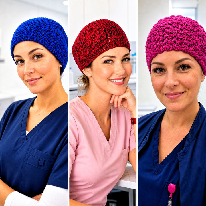 20 Crochet Scrub Cap Outfit Ideas for Chic, Stylish Workdays