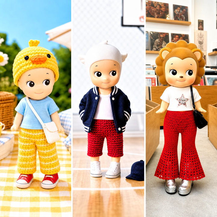 20 Crochet Sonny Angel Pants Outfit Ideas for Cute Doll Style