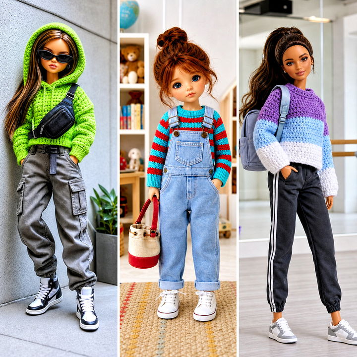 20 Crochet Sweater for Dolls Outfit Ideas for Tiny Style