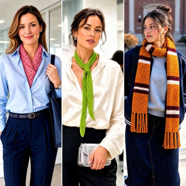 20 Crochet Textured Scarf Outfit Ideas for Cozy Style