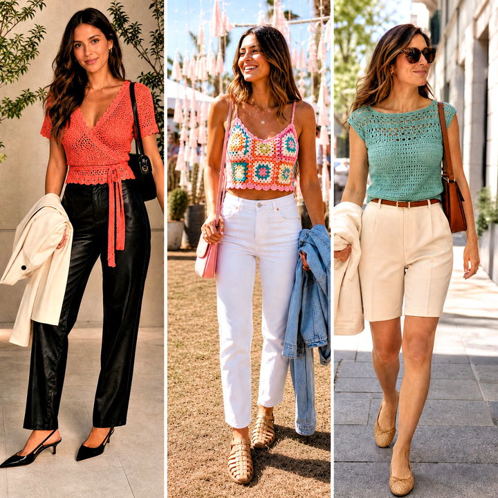 20 Crochet Top for Spring Outfit Ideas for Breezy Everyday Style